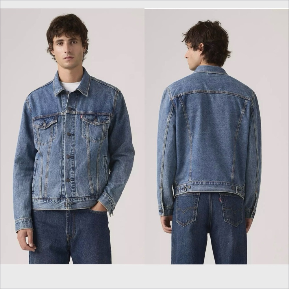 Signature by Levi Strauss gold Light Blue Denim trucker Jean Jacket size XXL